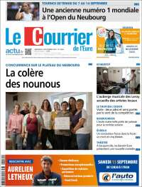 Portada de Le Courrier de l'Ouest (Francia)