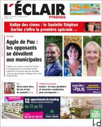 Portada de L'Eclair des Pyrénées (Francia)