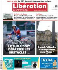 Portada de Libération Champagne (Francia)