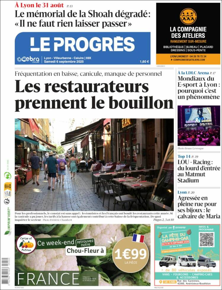 Portada de Progres de Fecamp (Francia)