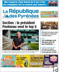 Portada de La République des Pyrénées (Francia)