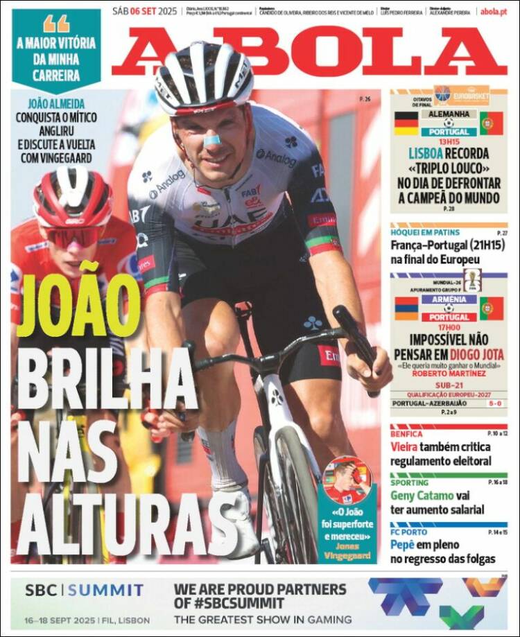 Portada de A Bola (Portugal)