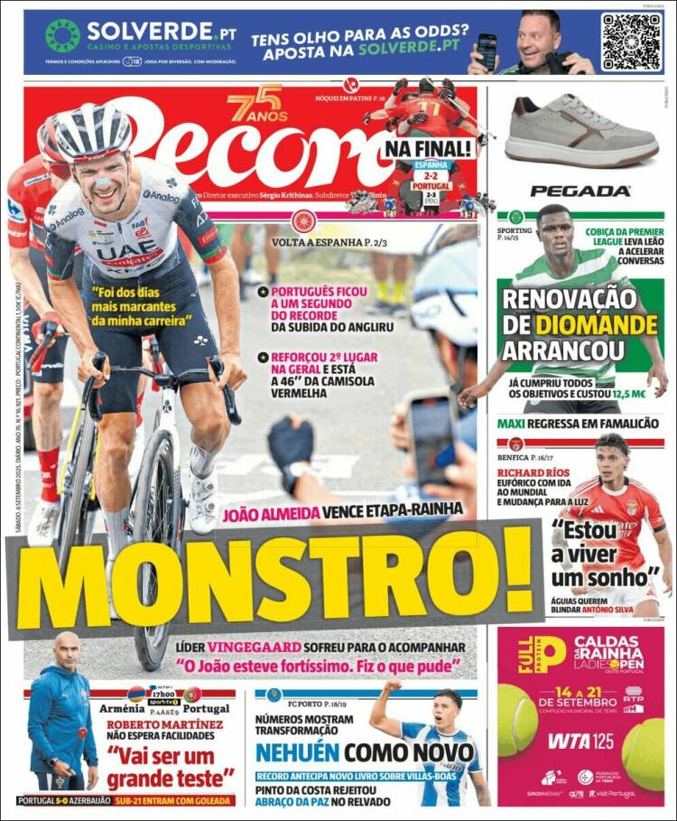 Portada de Record (Portugal)