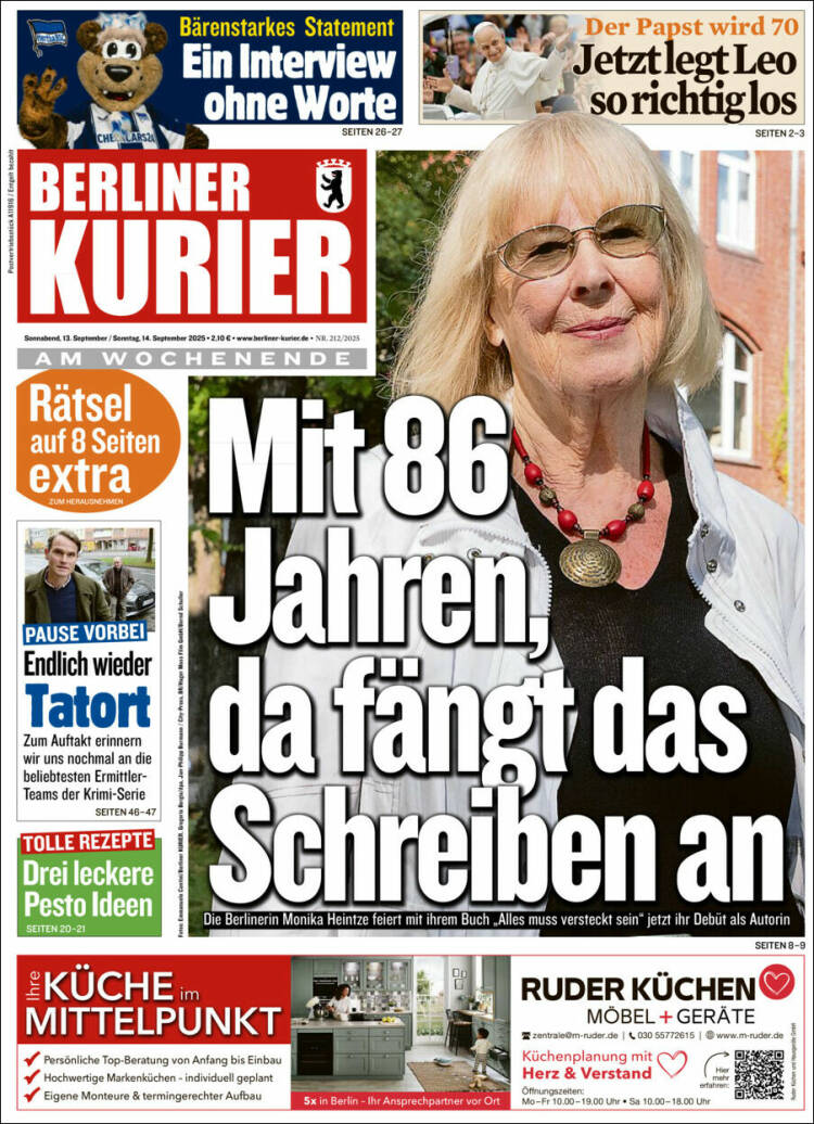 Portada de Berliner Kurier - Startseite BK (Alemania)