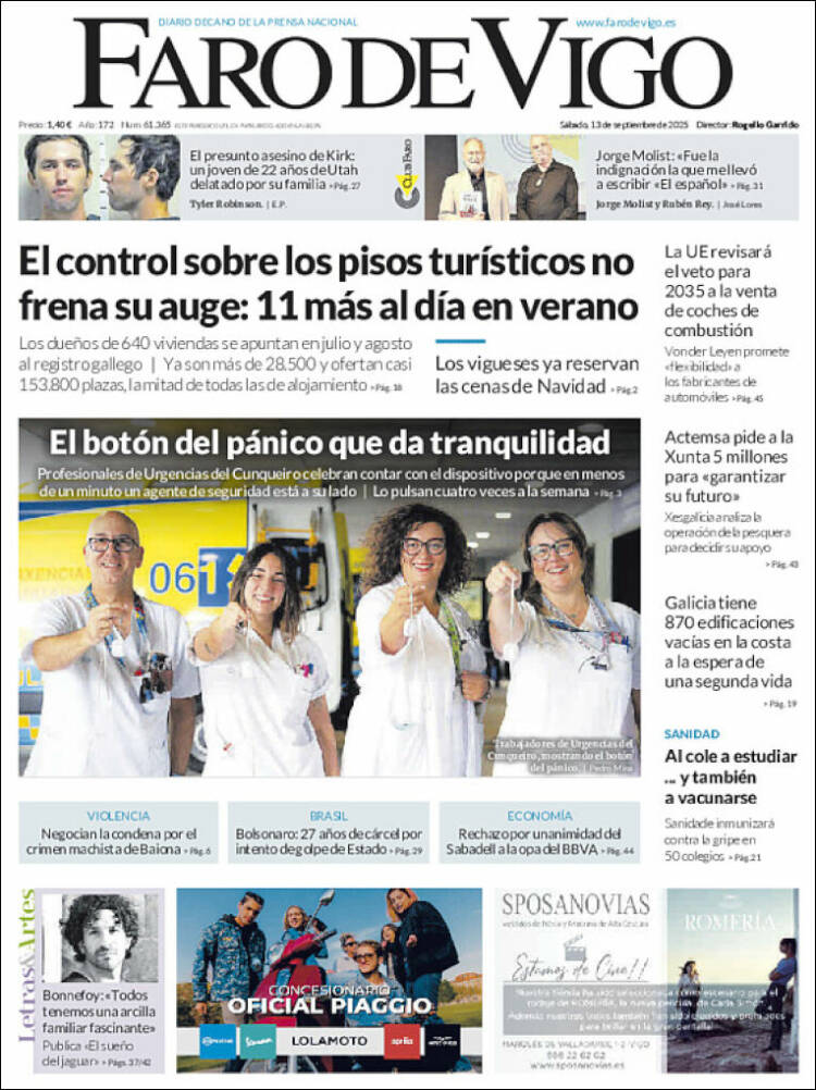 Portada de Faro de Vigo (Espa&ntilde;a)