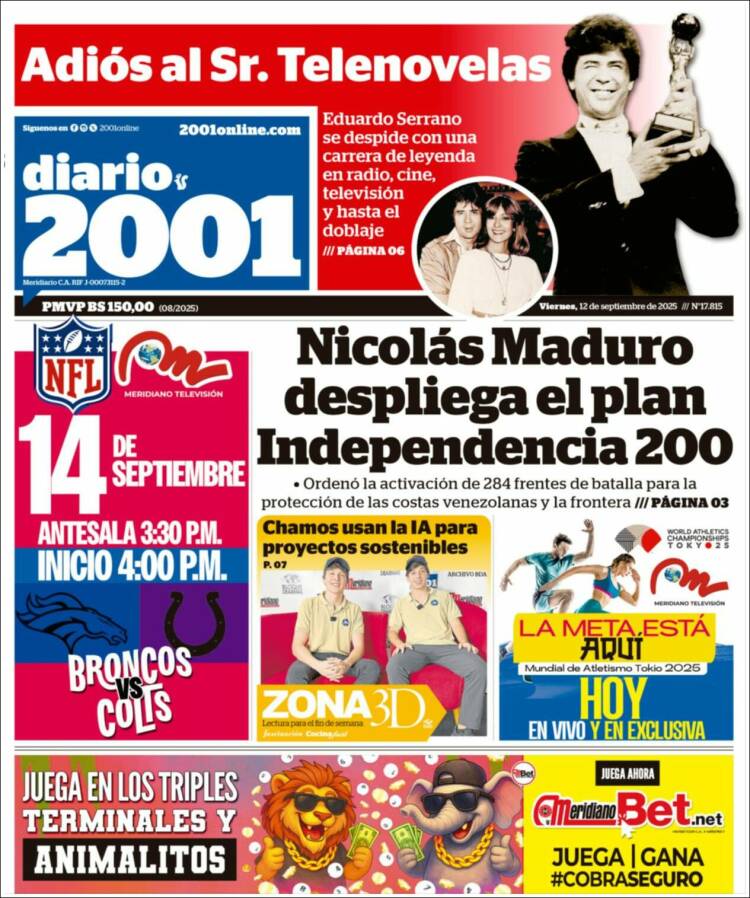 Portada de 2001 - Dosmiluno (Venezuela)