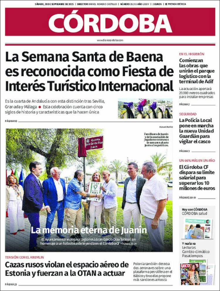 Portada de Diario de Córdoba (Espa&ntilde;a)