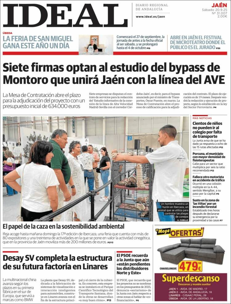 Portada de El Ideal de Jaén (Espa&ntilde;a)