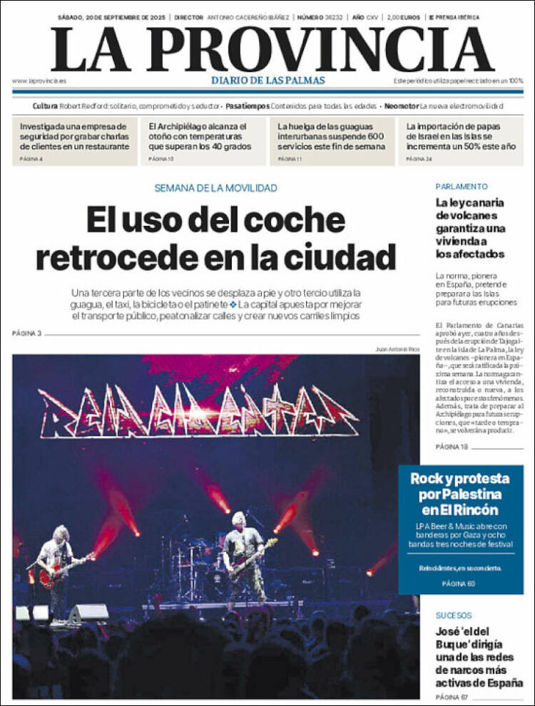 Portada de La Provincia (Espa&ntilde;a)