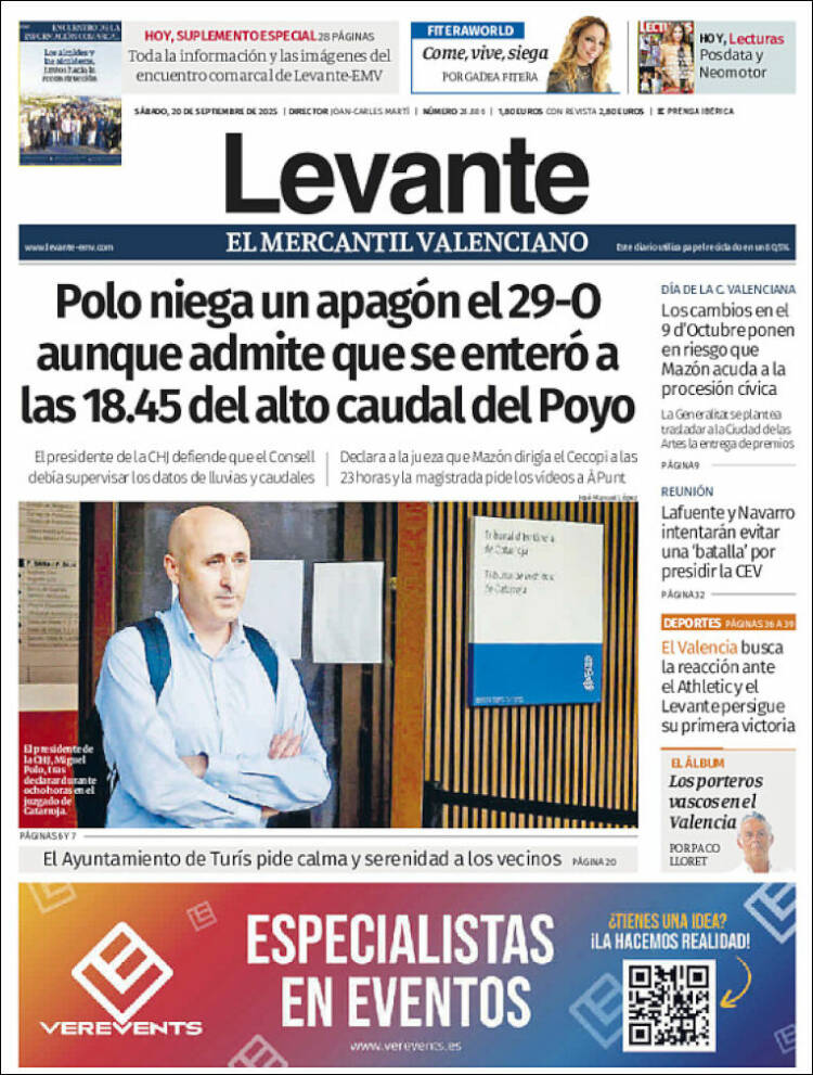 Portada de Levante (Espa&ntilde;a)