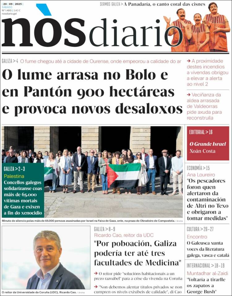 Portada de Nòs Diario (Espa&ntilde;a)