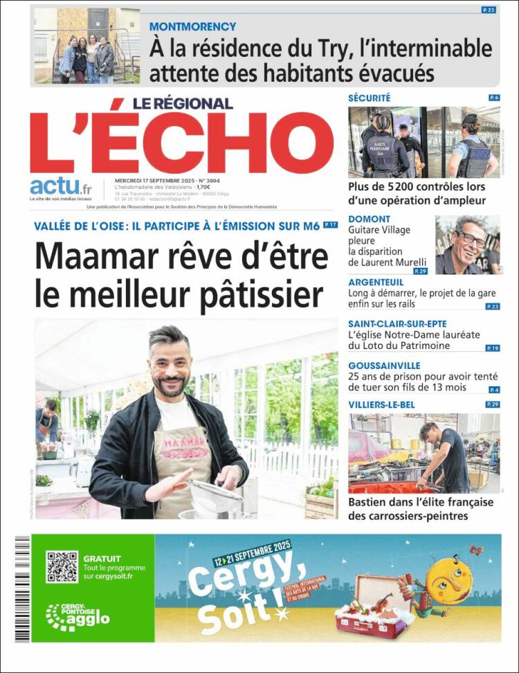 Portada de L'Echo de la Haute-Vienne (Francia)