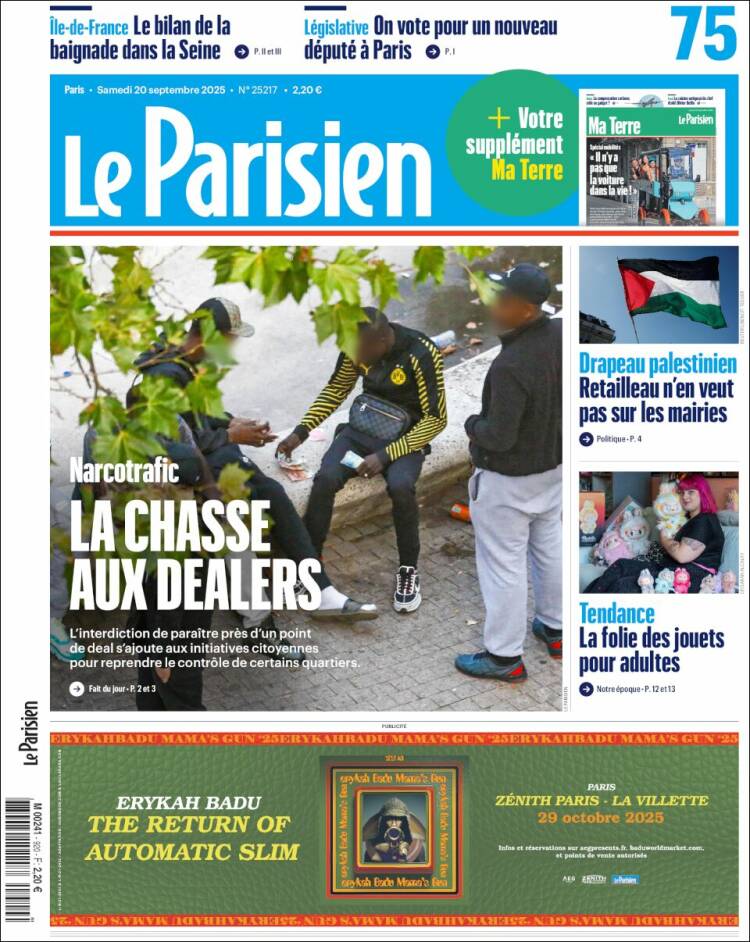 Portada de Le Parisien (Francia)