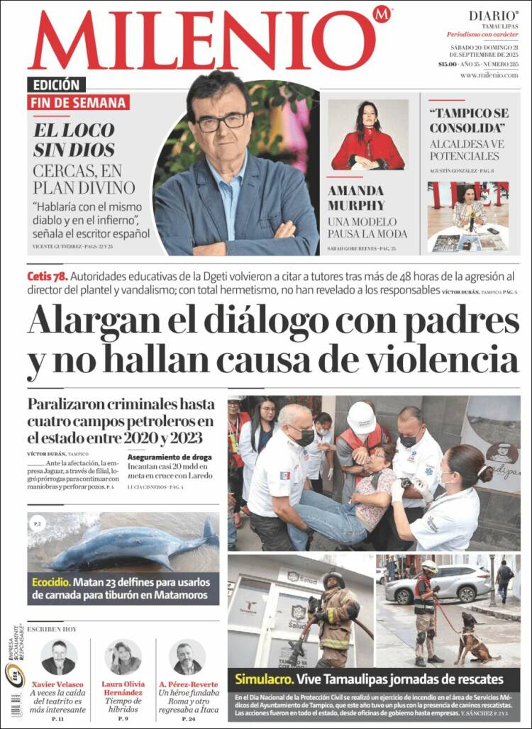 Portada de Milenio - Tamaulipas (M&eacute;xico)