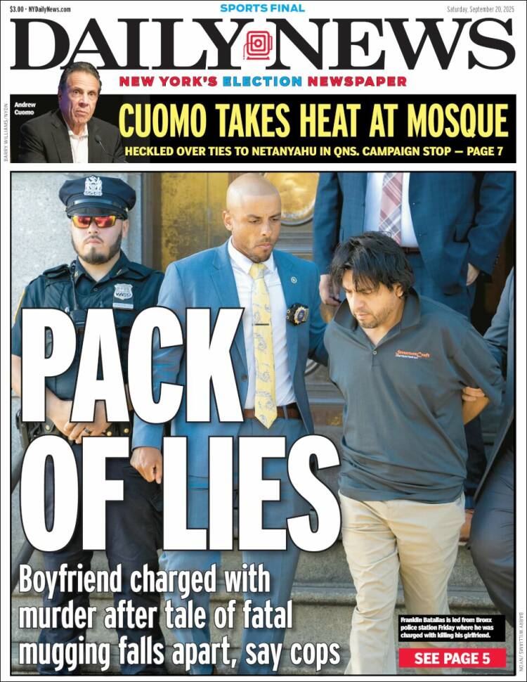 Portada de Daily News - New York (USA)