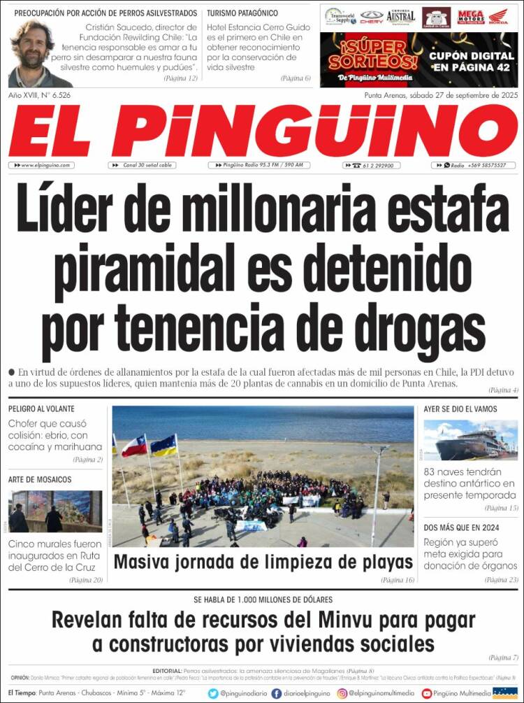 Portada de El Pingüino (Chile)