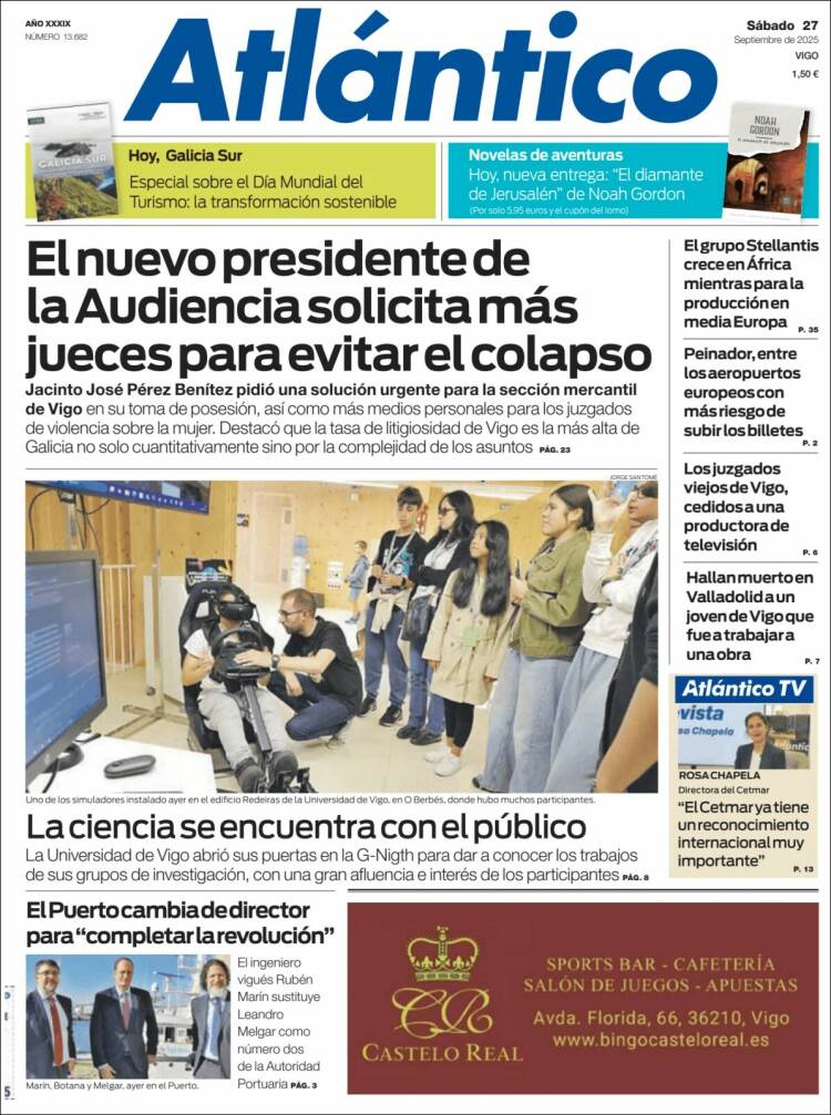 Portada de Atlántico Diario (Espa&ntilde;a)