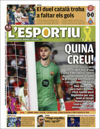 Portada de L'Esportiu (Espa&ntilde;a)