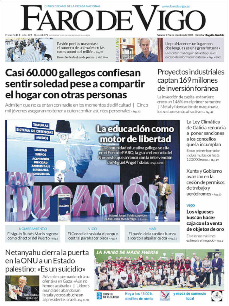 Portada de Faro de Vigo (Espa&ntilde;a)