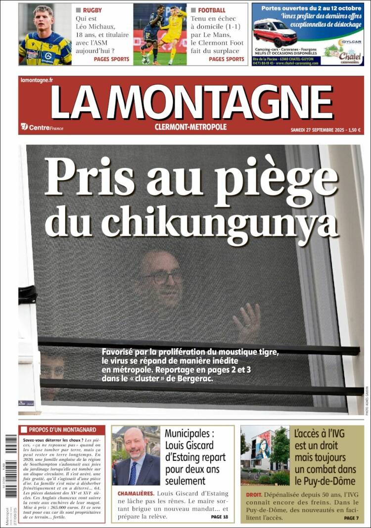 Portada de La Montagne (Francia)