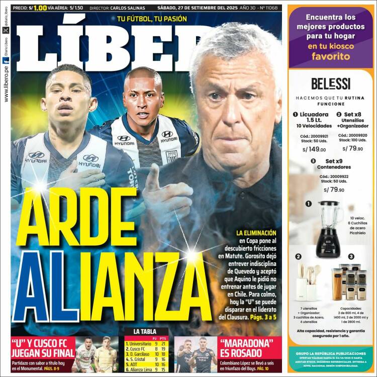 Portada de Líbero (Per&uacute;)