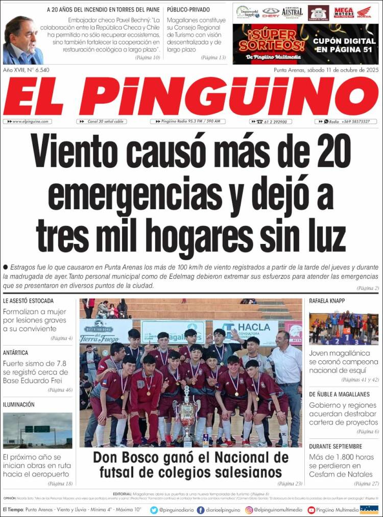 Portada de El Pingüino (Chile)