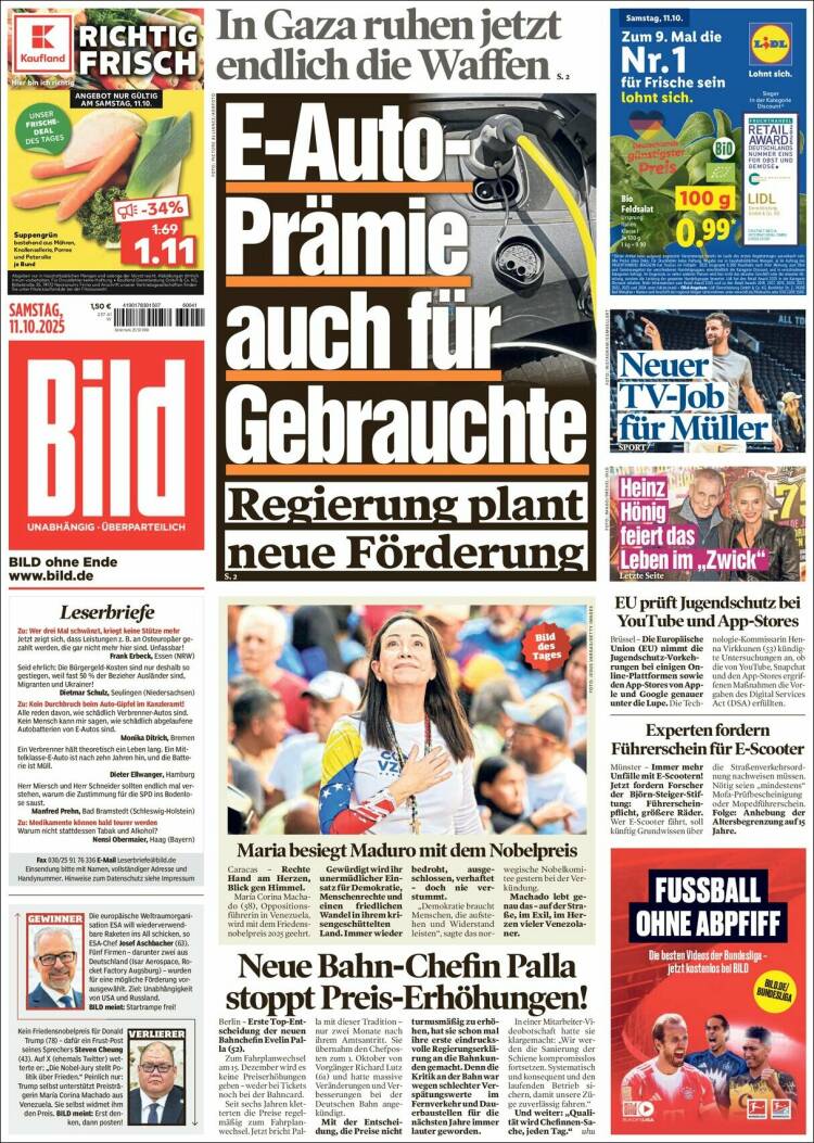 Portada de Bild (Alemania)