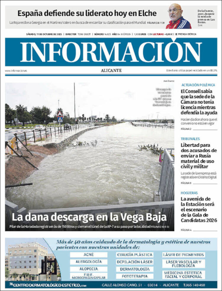 Portada de Diario Información (Espa&ntilde;a)