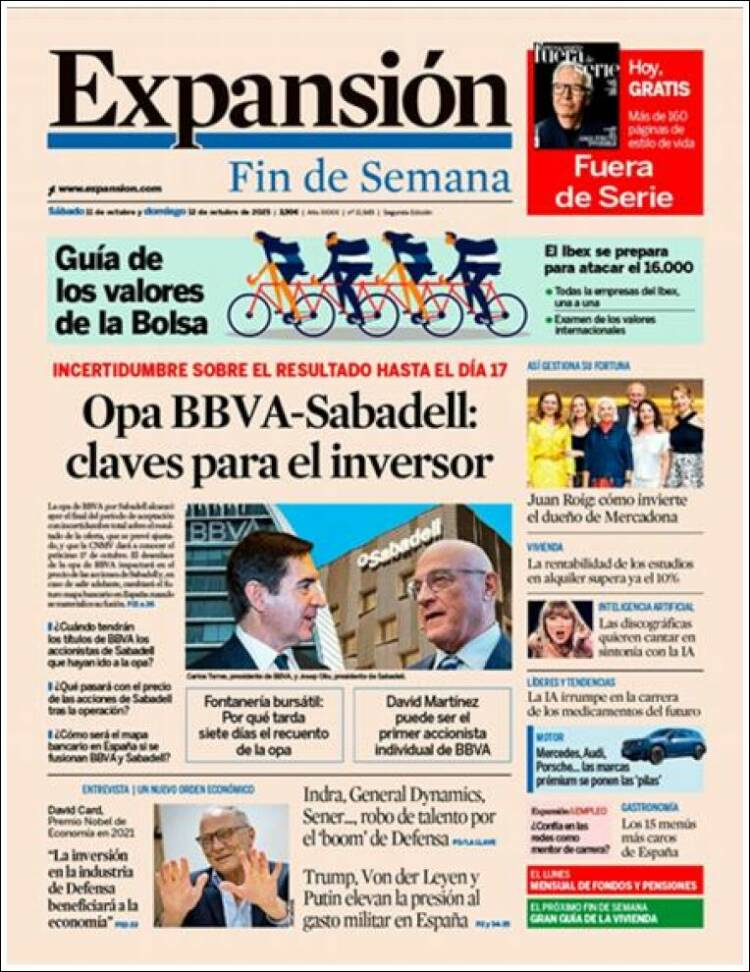 Portada de Expansión (Espa&ntilde;a)