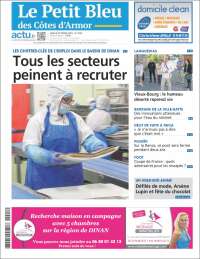 Portada de Le Petit Bleu (Francia)