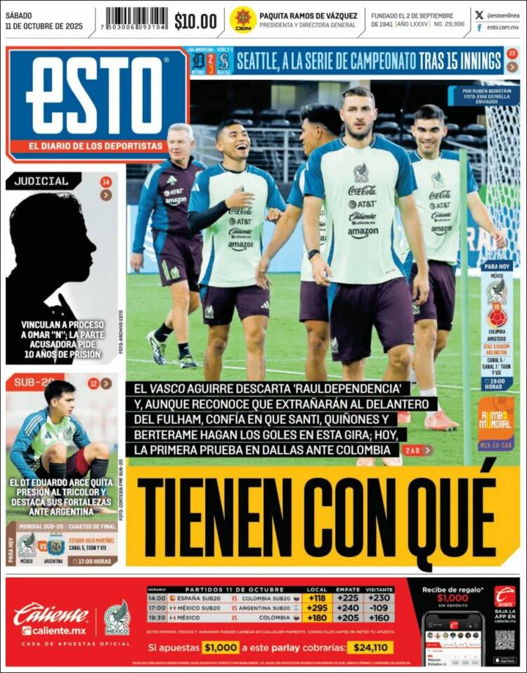 Portada de Esto (M&eacute;xico)