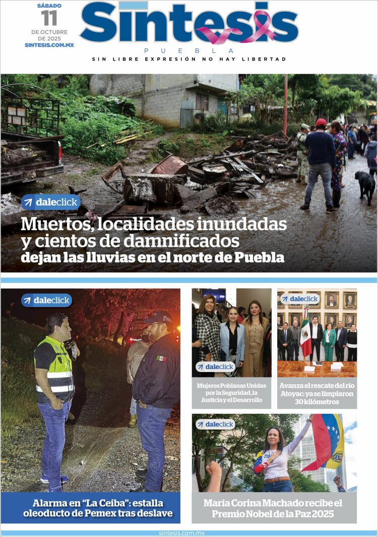 Portada de Síntesis - Puebla (M&eacute;xico)