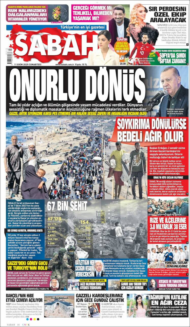 Portada de Sabah (Turqu&iacute;a)