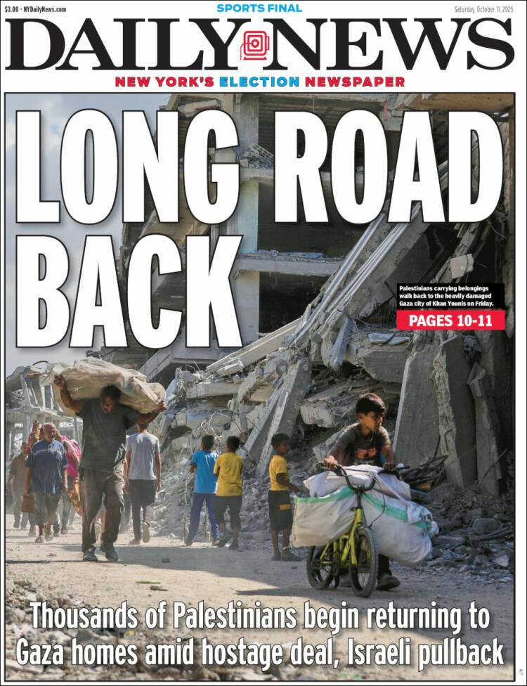 Portada de Daily News - New York (USA)