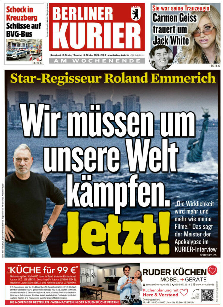 Portada de Berliner Kurier - Startseite BK (Alemania)