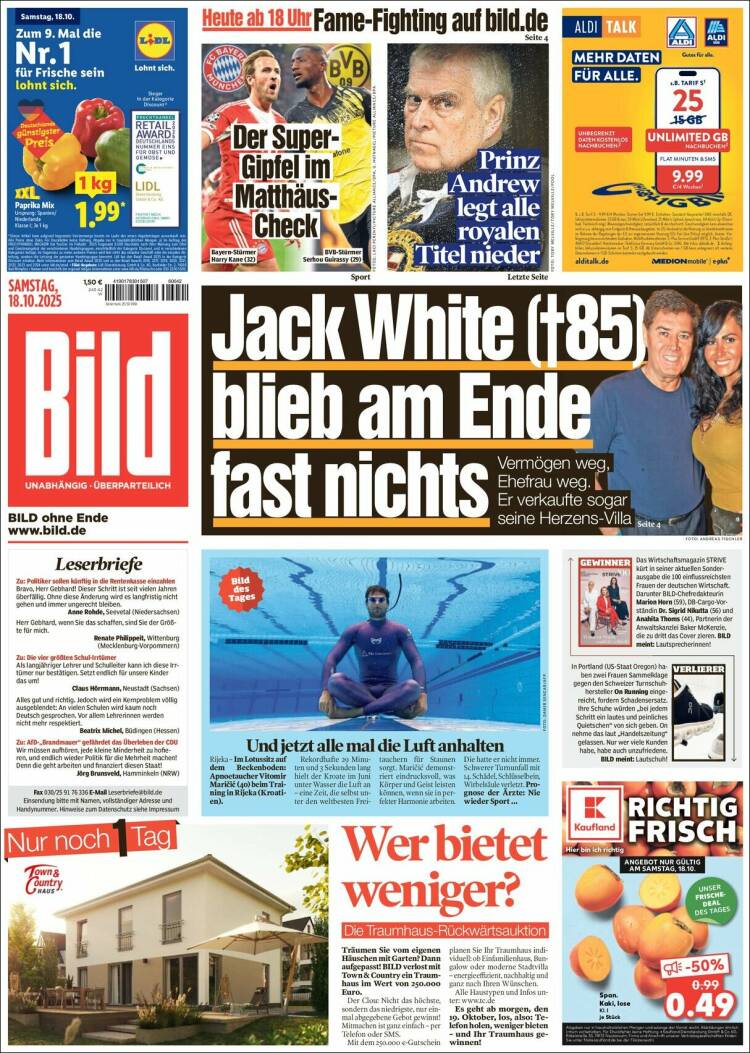 Portada de Bild (Alemania)