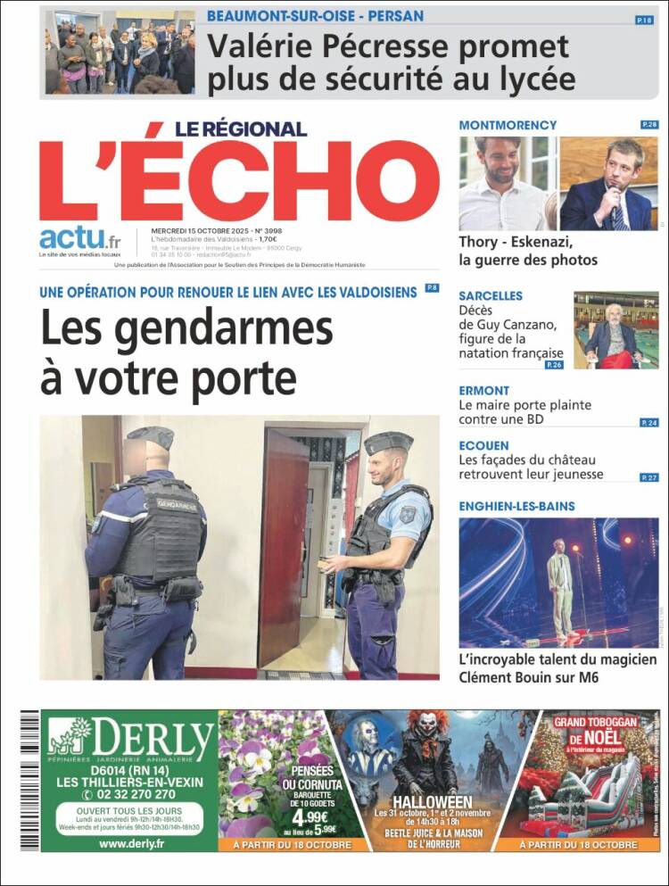 Portada de L'Echo de la Haute-Vienne (Francia)