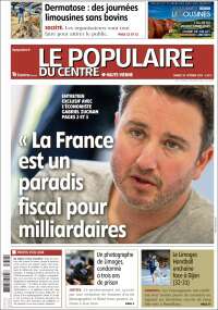 Portada de Le Populaire du Centre (Francia)