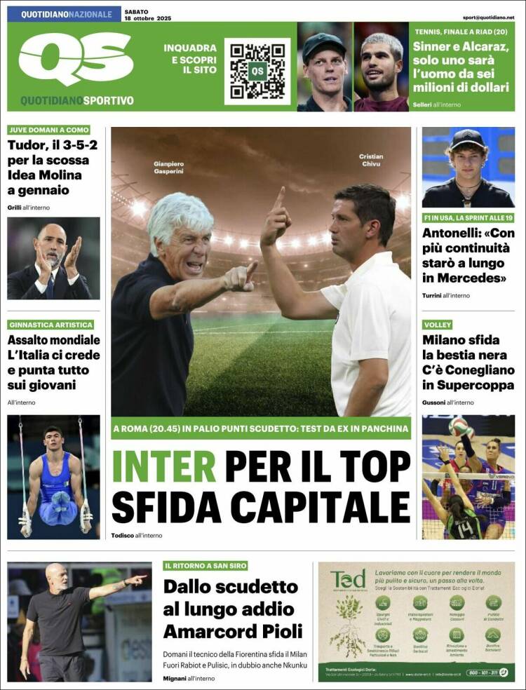 Portada de Quotidiano Sportivo (Italia)