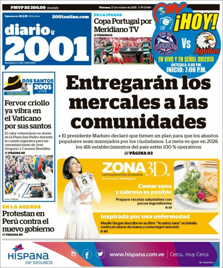 Portada de 2001 - Dosmiluno (Venezuela)