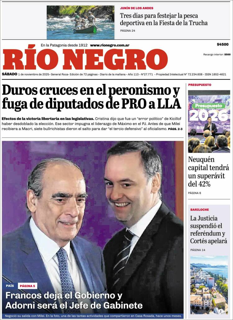 Portada de Rio Negro (Argentina)