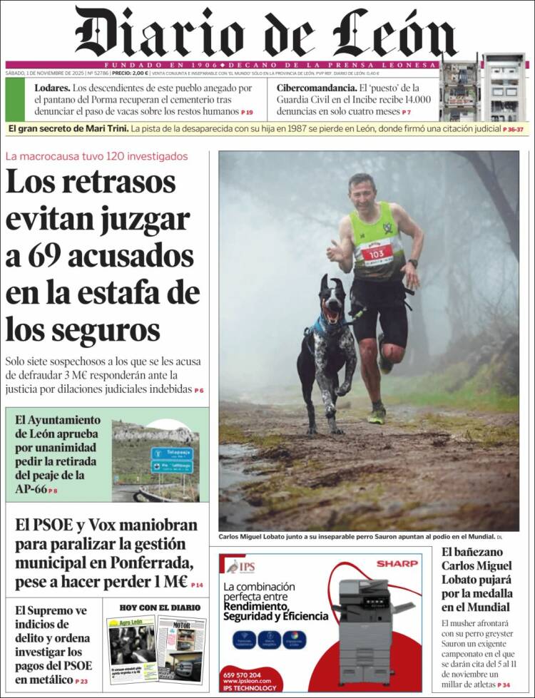 Portada de Diario de León (Espa&ntilde;a)
