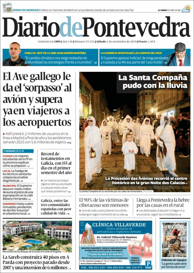 Portada de Diario de Pontevedra (Espa&ntilde;a)