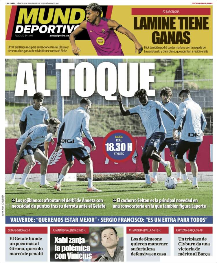 Portada de Mundo Deportivo Bizkaia (Espa&ntilde;a)