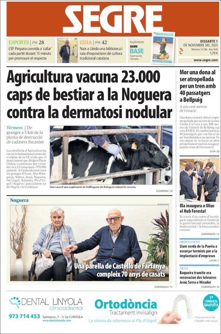 Portada de Segre (Espa&ntilde;a)