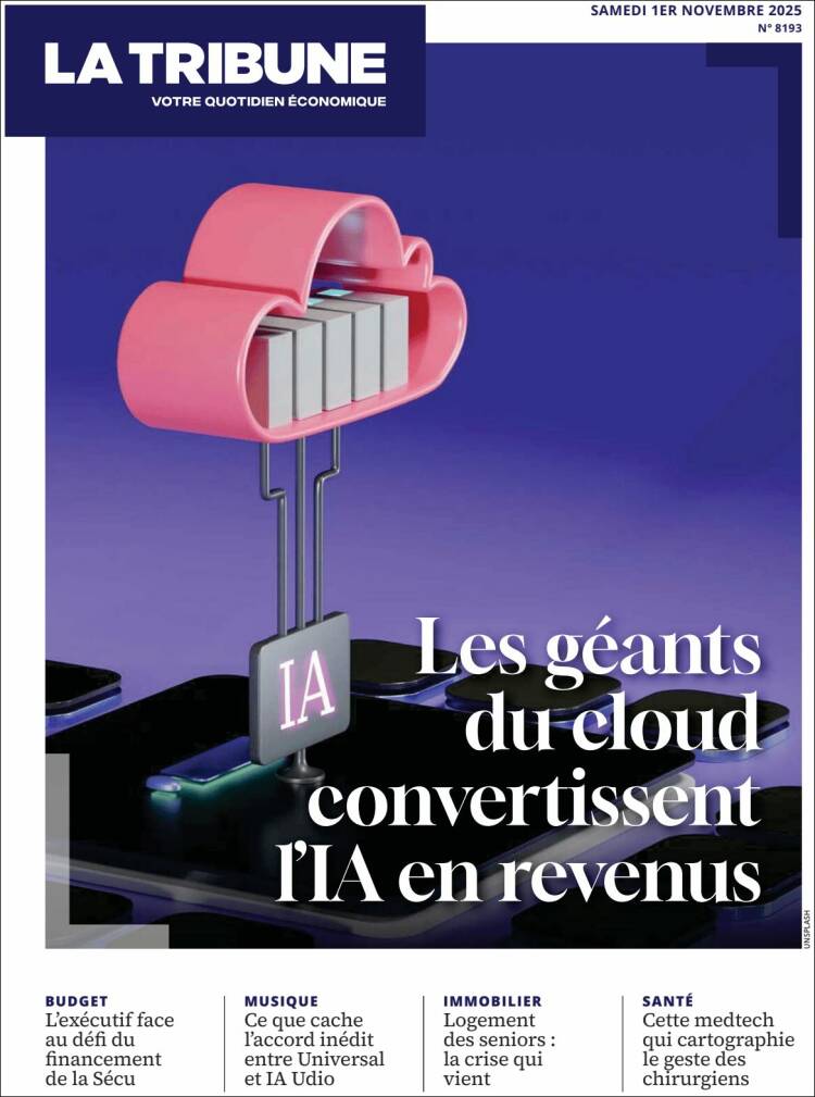 Portada de La Tribune (Francia)