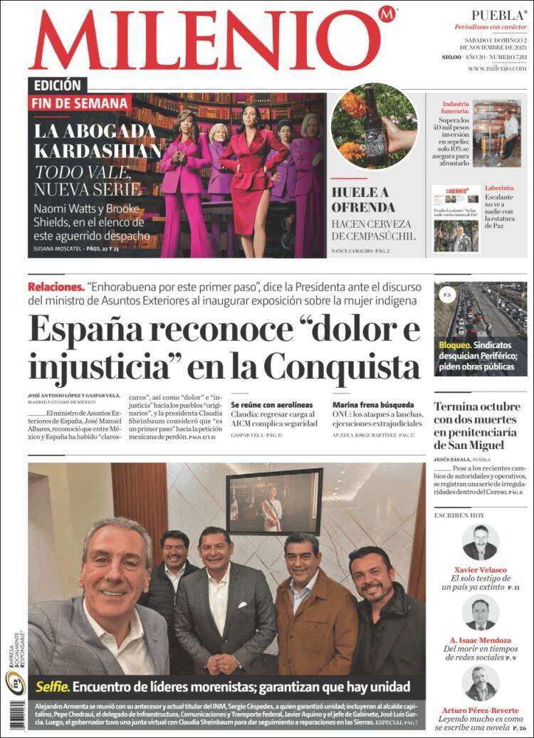 Portada de Milenio de Puebla (M&eacute;xico)