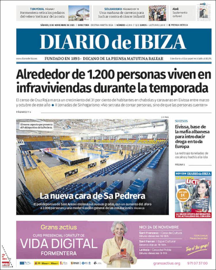 Portada de Diario de Ibiza (Espa&ntilde;a)