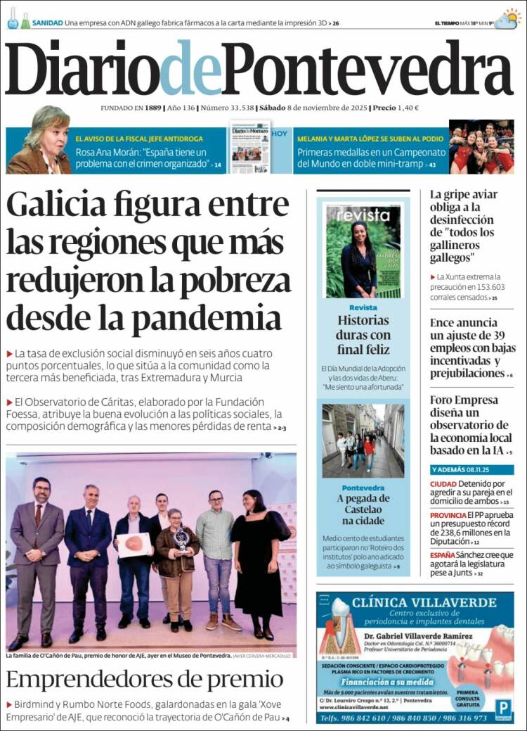 Portada de Diario de Pontevedra (Espa&ntilde;a)
