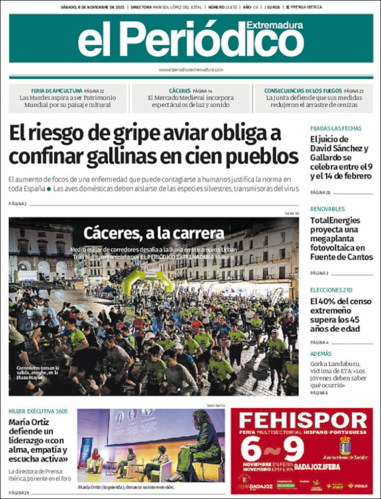Portada de El Periódico de Extremadura (Espa&ntilde;a)